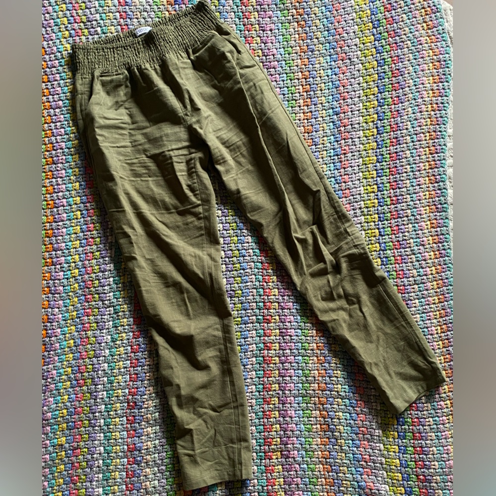 Emme Tall Linen Maternity Pants